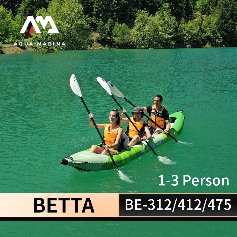 Inflatable Kayak 3 Person - AQUA MARINA BETTA Kayak gonflable, bateau