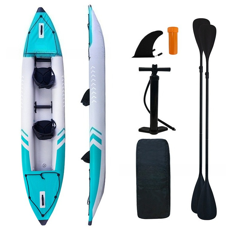 Kayak Inflatable 2 Person - Kayak gonflable pliable et Portable, bateau