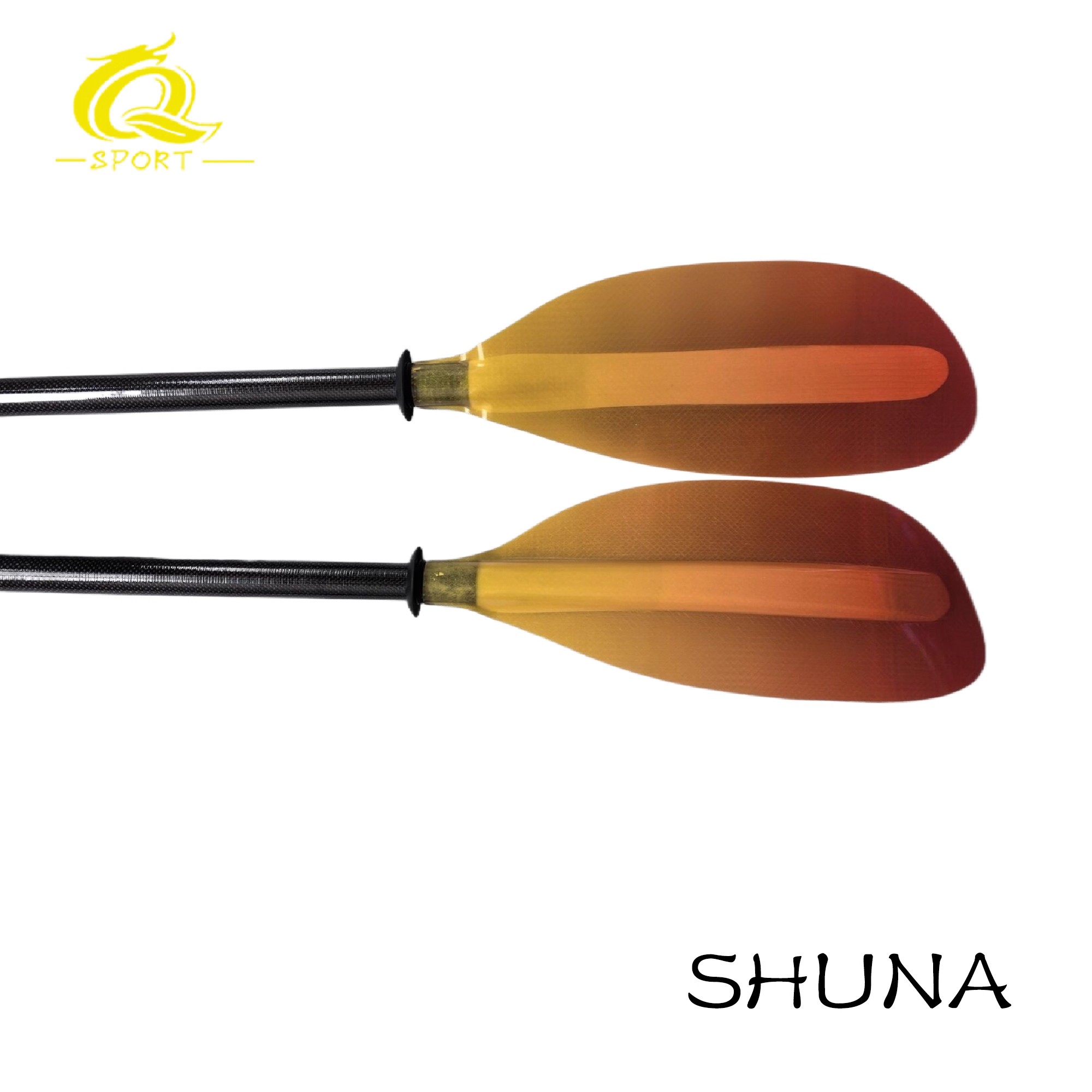 Kayak Paddle Carbon 2 Piece - Pagaie de kayak QQSPORT, 2 pièces,