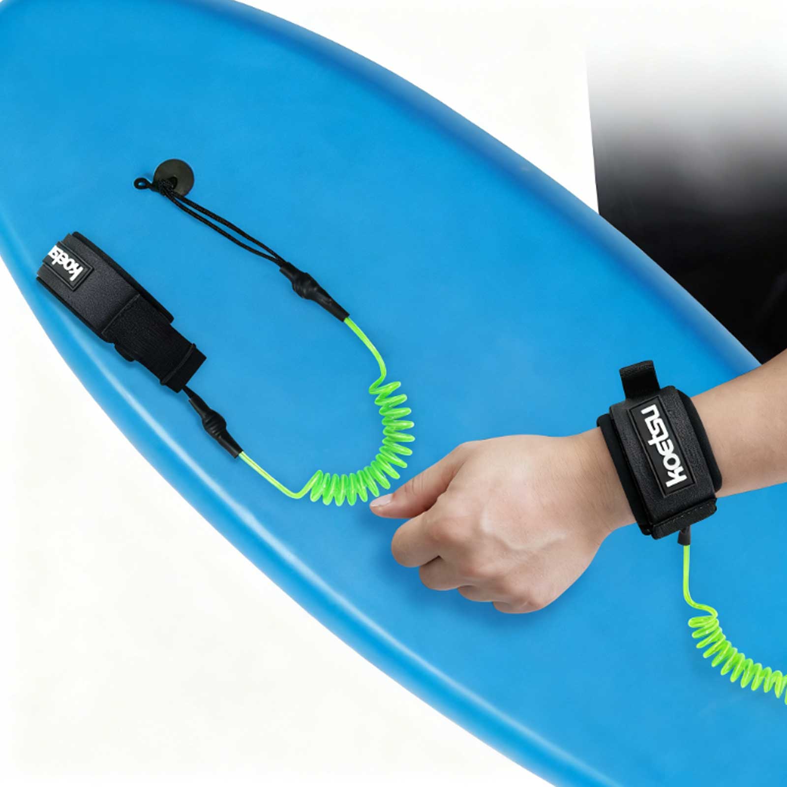 Paddle Board Leash Coiled - Laisse de bodyboard enroulée en TPU,