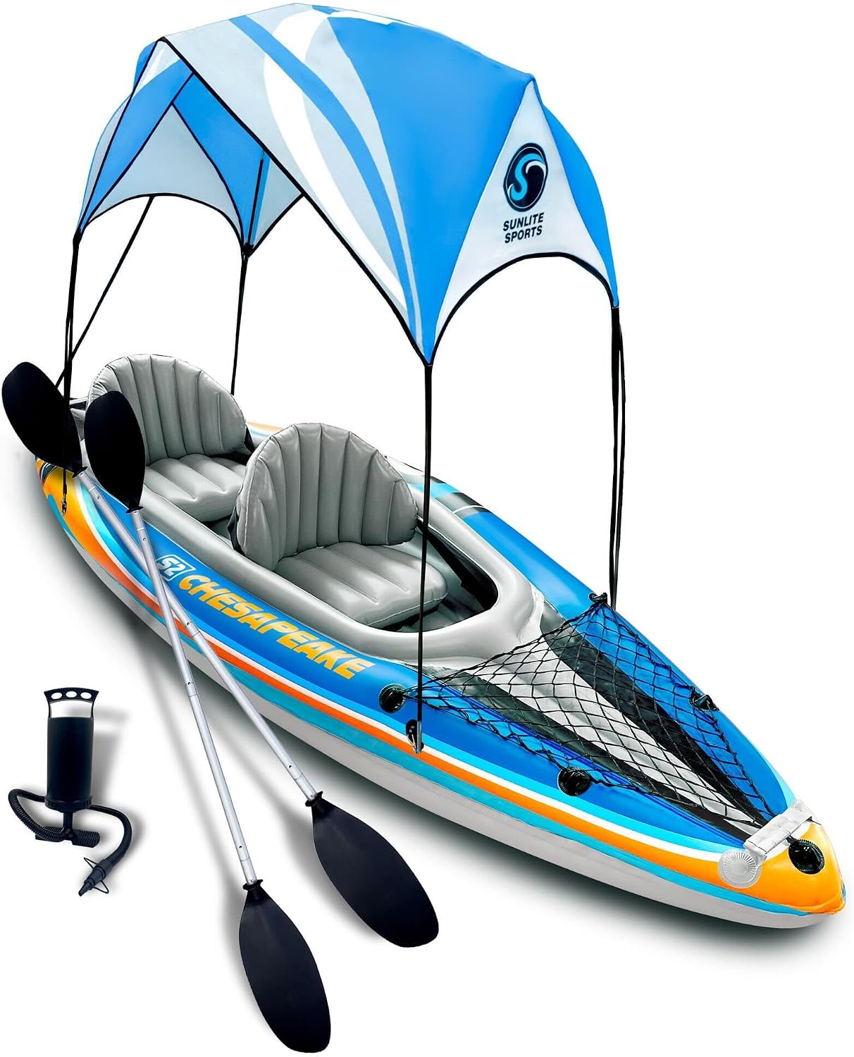 Kayak Inflatable 2 Person - Kayak gonflable 2 places avec auvent,
