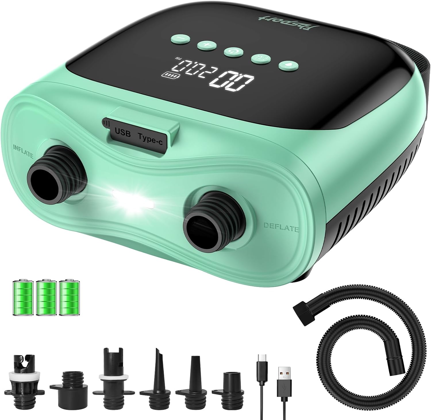 Paddle Board Electric Pump 20Psi - Pompe à air électrique rechargeable 20