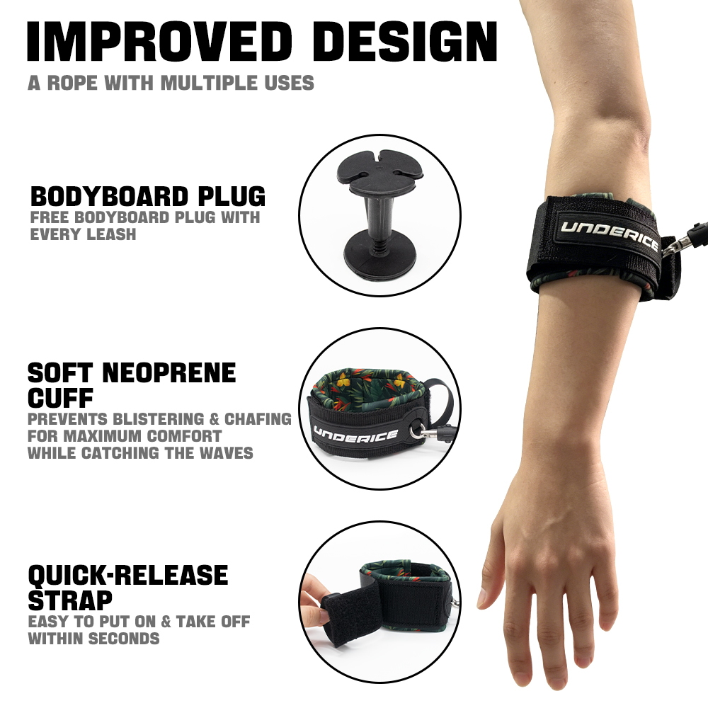 Laisse de planche de surf en T - Paddle Board Leash Coiled avis et prix