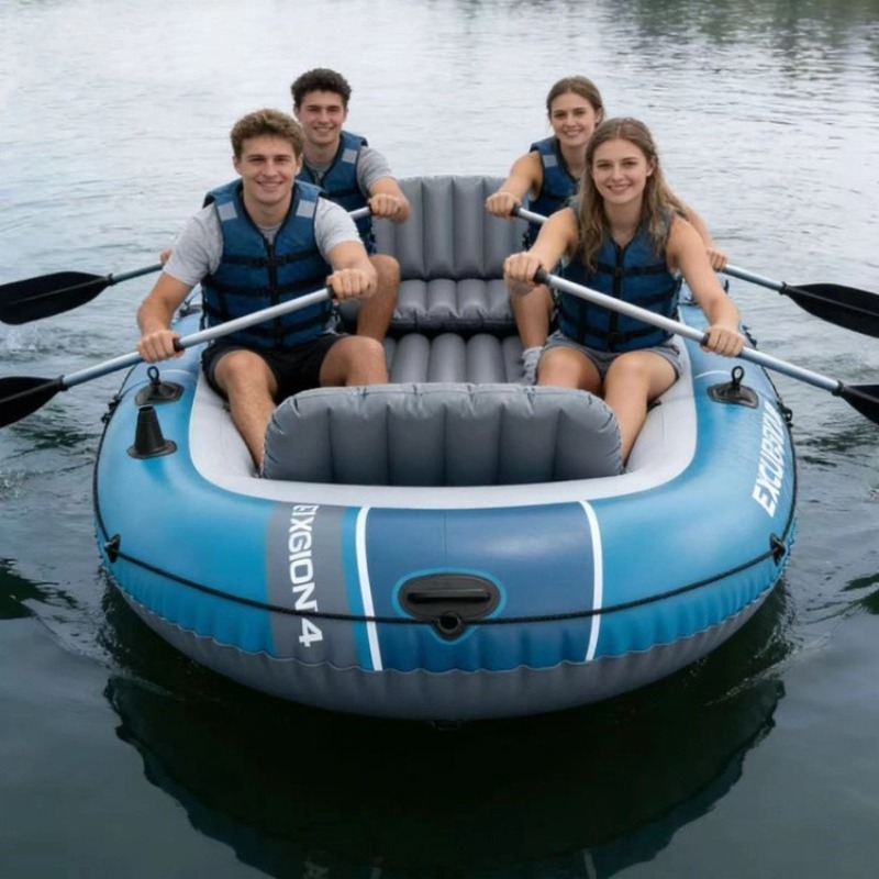 Kayak gonflable robuste pour l - Inflatable Boat 4 Person avis et prix