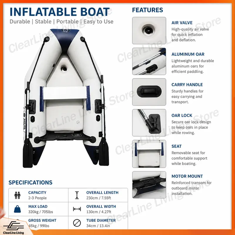 Bateau pneumatique en PVC pour - Inflatable Kayak 3 Person avis et prix