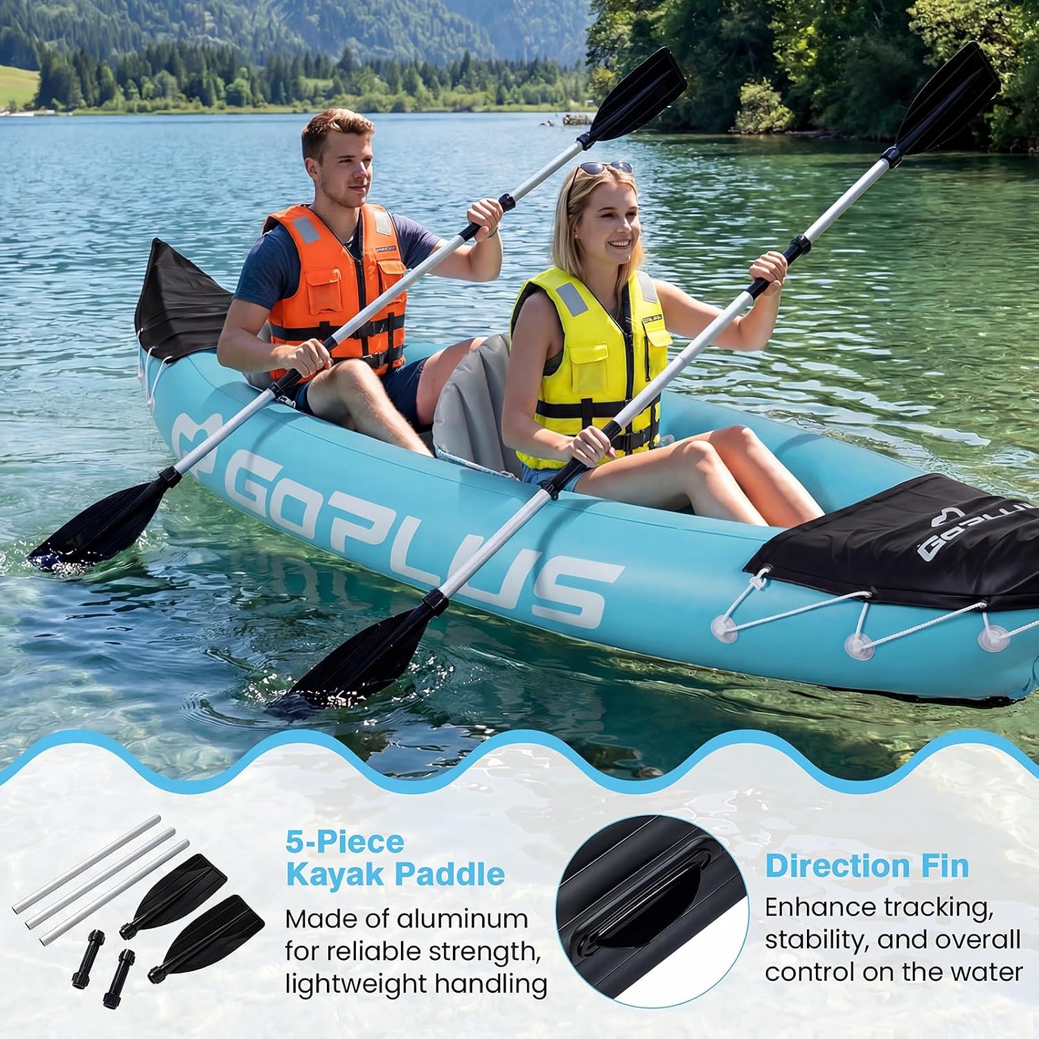 Kayak gonflable 2 places, 10,5 - Kayak Inflatable 2 Person avis et prix