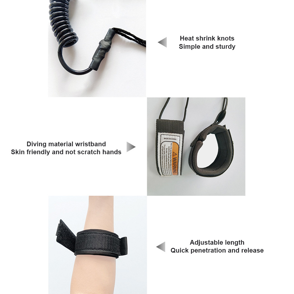 Laisse de bodyboard enroulée d - Paddle Board Leash Coiled avis et prix
