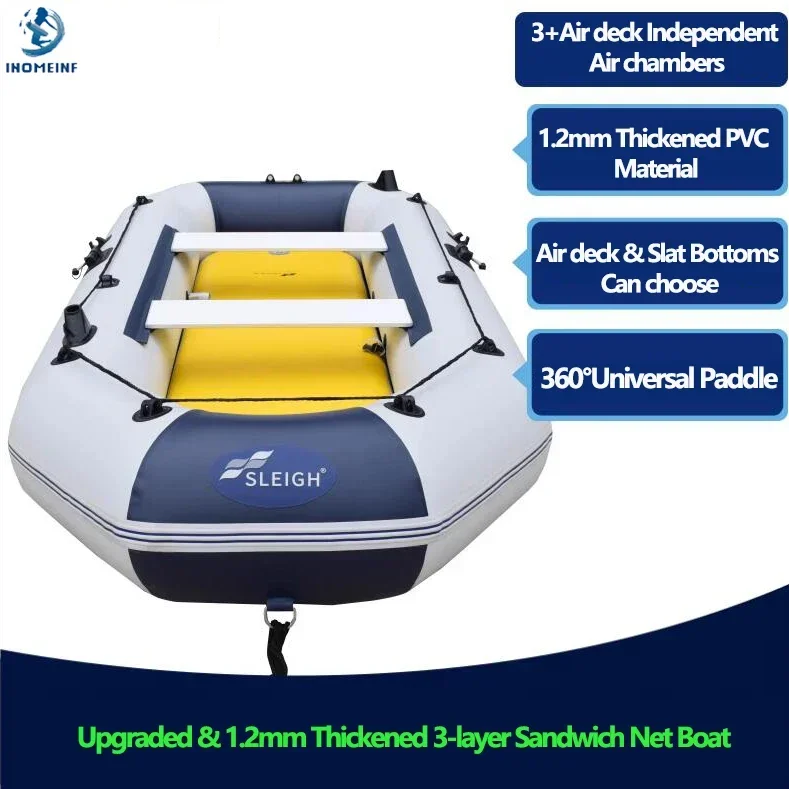 Bateau de pêche en PVC avec en - Inflatable Boat 4 Person avis et prix