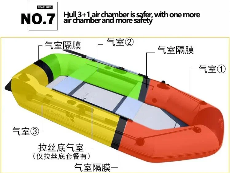 Bateau de pêche en PVC avec en - Inflatable Boat 4 Person avis et prix