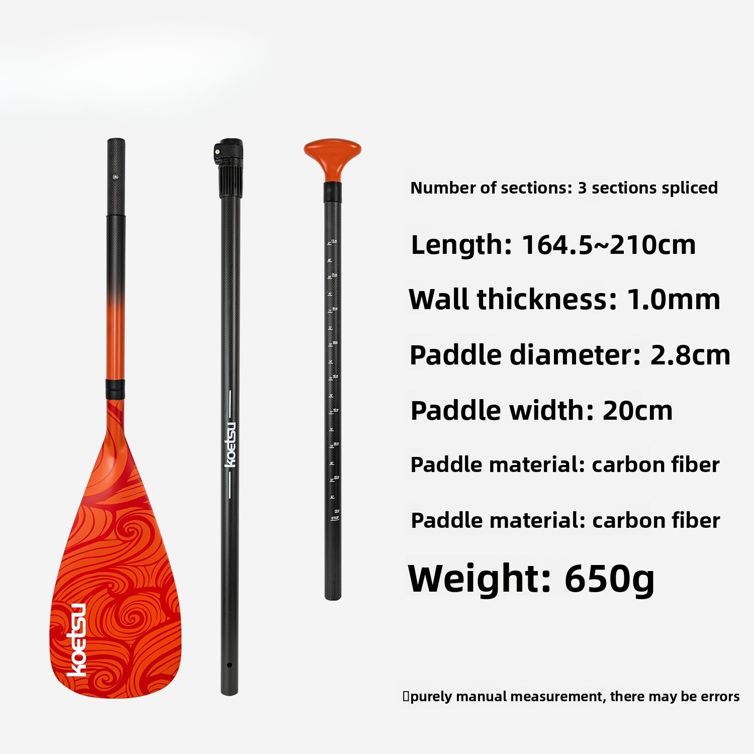 Pagaie en carbone intégral, co - Sup Paddle Carbon Fiber avis et prix
