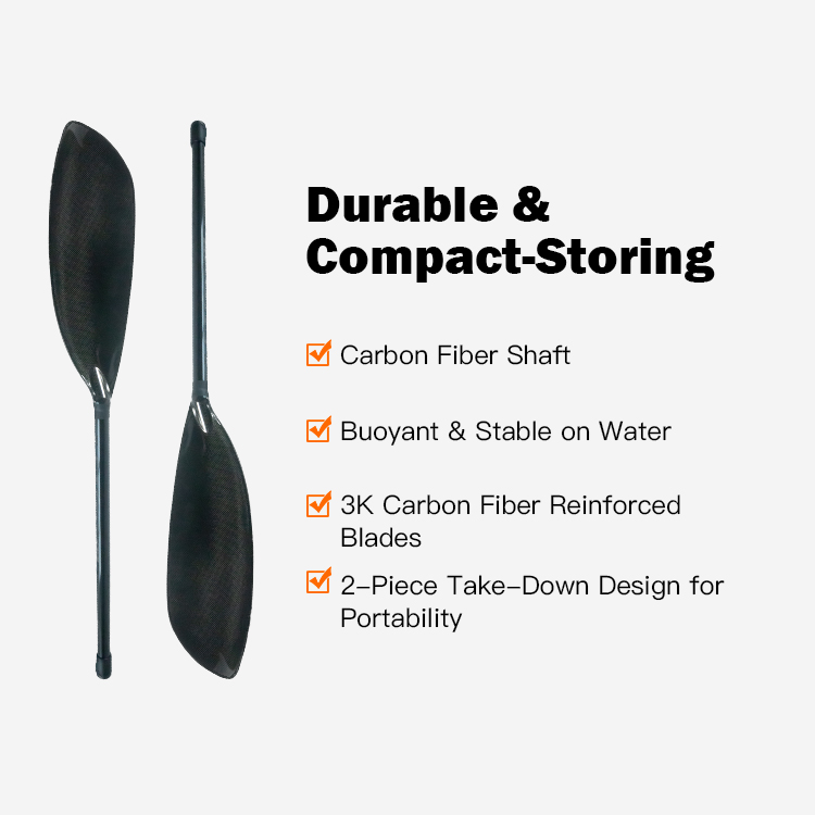 Pagaie de kayak en fibre de ca - Kayak Paddle Carbon 2 Piece avis et prix