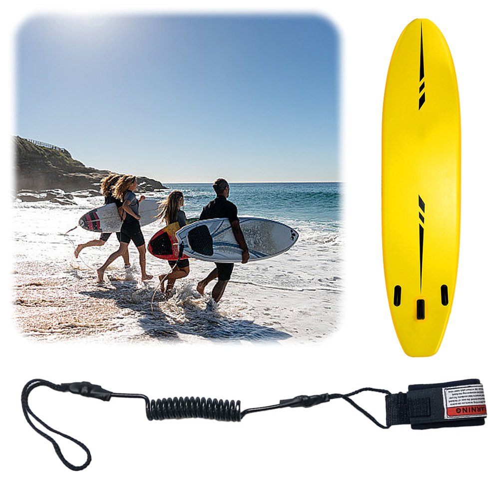 Laisse de bodyboard enroulée e - Paddle Board Leash Coiled avis et prix