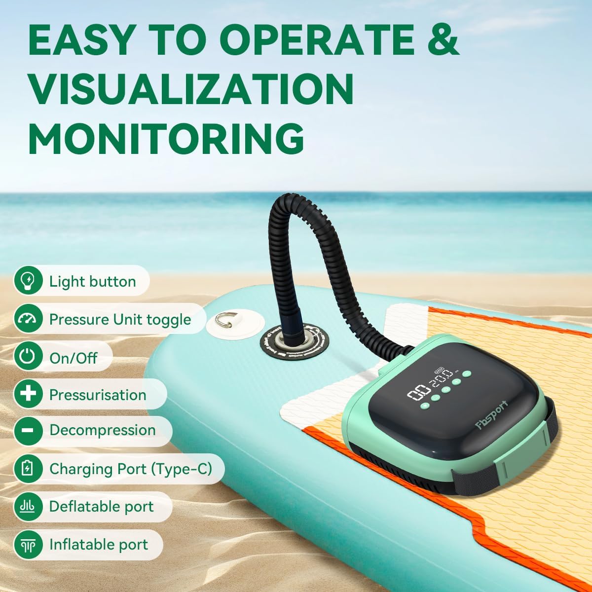 Pompe à air électrique recharg - Paddle Board Electric Pump 20Psi avis et prix